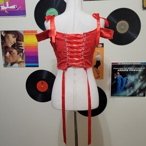 Sugar Thrillz | Scarlet Elegant Obsession Corset Top